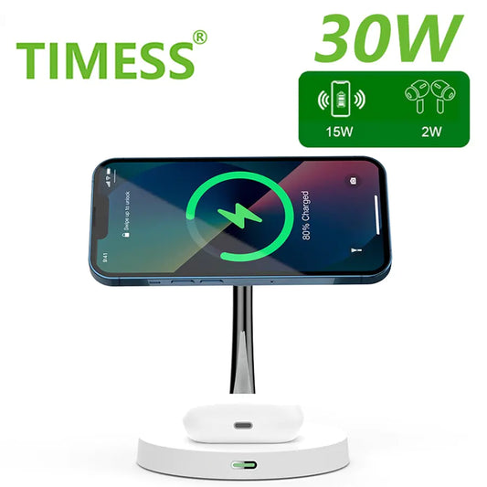 Iphone Magnetic Wireless Charger Station Dock